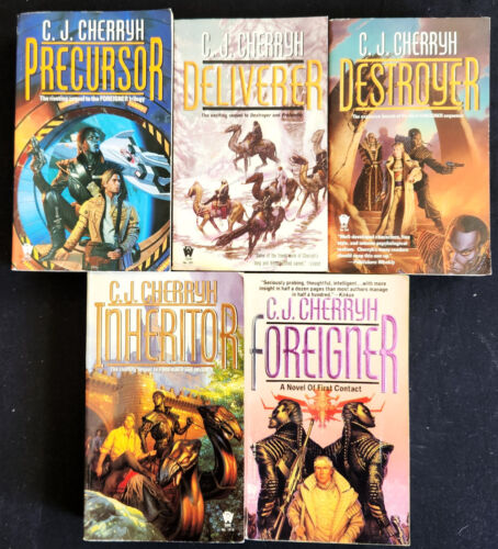 C.J. Cherryh~Lot 5 PB~Foreigner Series~Destroyer~Inheritor~Precursor+~LN/VG