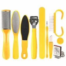 Professional Stainless Steel Pedicure Tools Set 10 in 1, Foot Care Kit, Nail Toe
