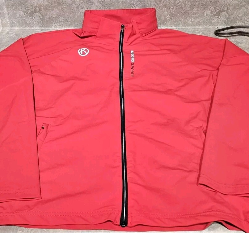 ジャケット・アウター Kim New! KIM YOUNG JOO SPORTIF-Red Poly, Womens Full Zip Athletic