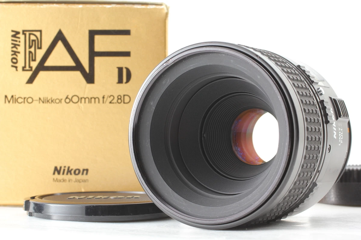 TESTED [Exc+5 in BOX] Nikon AF Micro Nikkor 60mm f/2.8 D Macro Lens from  Japan