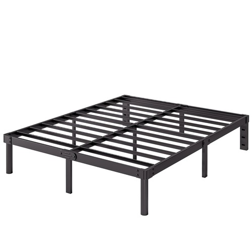 Full Size Bed Frame 14 Inch Metal Bed Frames Full No Box Spring Needed Heavy ...