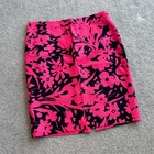 / J. Crew Pencil Skirt Black Hot Pink Cotton Summer Spring Office NWOT US 8 — photo 1