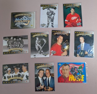 Gordie Howe Hockey Heroes 1992-93 Upper Deck Set #19-27 + Header Card