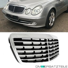 Mercedes E-Klasse W211 S211 K&uuml;hlergrill Grill Chrom Schwarz Avantgarde Bj 02-06