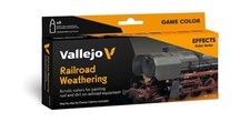 Vallejo 770264 Farb-Set Eisenbahn-Alterung, 8...