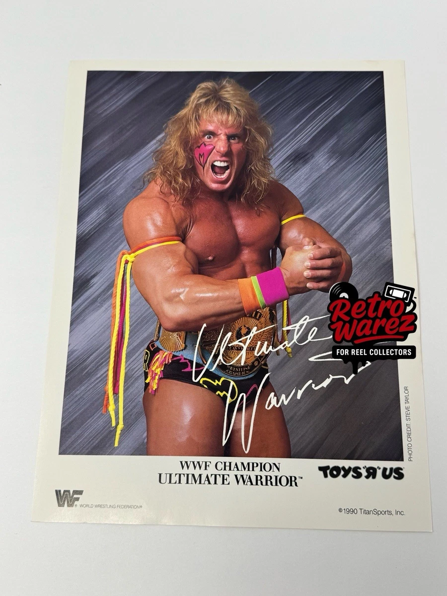HWC Trading The Ultimate Warrior A4 Sin Marco Regalo De Visualización De Fotos De Impresión De Imagen Impresa Autógrafo Firmado Por Wwe Fanáticos De La Lucha