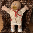Vintage Cabbage Patch Kids Doll~Boy~Pacifier With Sailor Outfit 1985