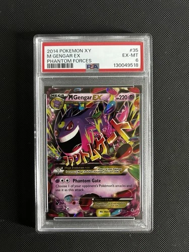 2014 Mega Gengar EX PSA 6 Phantom Forces 35/119 – Pokémon XY EX-MT Holo Rare