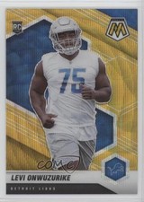 2021 Panini Mosaic Rookies Gold Wave Prizm 2/17 Levi Onwuzurike #359 1m1a
