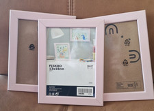 3 X PINK IKEA PICTURE FRAMES