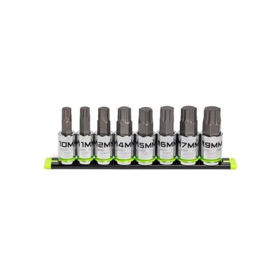 GRIPEDGE HEX Bit Socket Set | 8-PC - 1/2'' Drive Metric RPT Hex Driver Set | ...