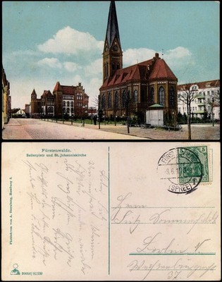 Postcard Fürstenwalde Spree Sellerplatz 1910