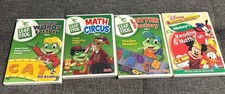 LeapFrog DVD lot 4 Letter Factory Talking Words Math Circus Mickeys Math Fun