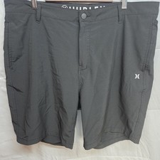 Hurley Phantom Board Shorts Size 40 Black 20" length Swim Trunks