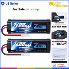7.2V 3600mAh RC NiMH Battery Pack Tamiya High Power for RC Car Truck Boat