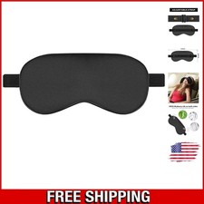 Soft Mulberry Silk Eye Mask - Travel-friendly Adjustable Cover for Restful Sleep