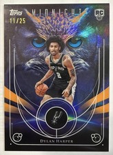 2025-26 Topps Midnight Dylan Harper #NO-17 Night Owls Moonrise 11/25 Spurs