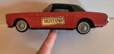 BANDAI 1960s FORD MUSTANG HARD TOP CAR TIN FRICTION TOY JAPAN WORKS