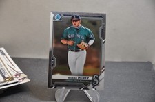 2021 Bowman Chrome Draft Base Set # BDC-117 Milkar Perez seattle  mlb