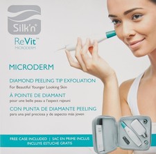 Silk'n ReVit Derm Microderm Diamond Peeling Tip Exfoliación Kit de Vacío con Estuche