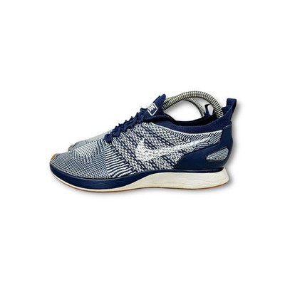 Nike Mariah FlyKnit Racer Damen-Turnschuhe marineblau & weiß Größe UK 6