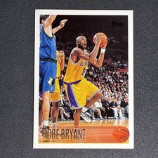 96-97 Topps Kobe Bryant HOF Rookie Card (Los Angeles Lakers) #138. rookie card picture