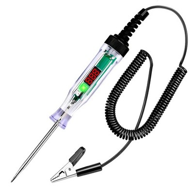 Automotive Circuit Tester Pen Digital Voltage Test Light 6-72V DC for Car Truck