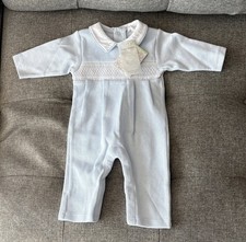 KISSY KISSY Baby Boy s Light Blue Hand Smocke...