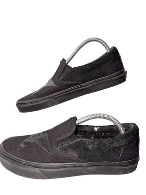 Men 8 womens 9.5 David Bowie X Vans Black Suede & Canvas Star Slip-On Sneakers S Men main image 4