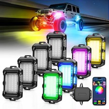 Mictuning Q2 Rgb-ic Led Rock Lights Kit Separate Control Car Underglow Neon Lamp Mictuning Q2 Rgb-ic Led Rock Lights Kit Separate Control Car Underglow Neon Lamp