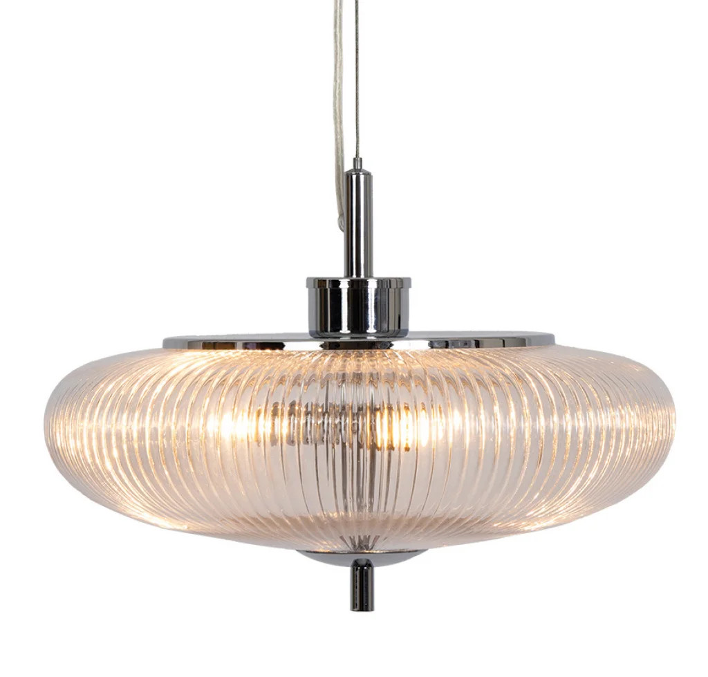 Ceiling Light Silver Ashwell Chrome Oaks Lighting 4055 P CH
