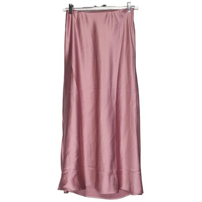 Lindex, Rock, Größe: 170, Pink, Elasthan/Polyester, Einfarbig, Satin #ApF