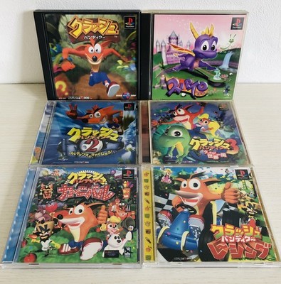 PS1 Crash Bandicoot Spyro the Dragon set of 6 PlayStation Japan | eBay