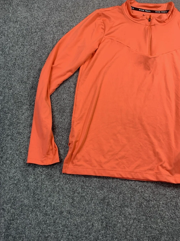 Nike Sweater Womens XS Red Long Sleeve 1/4 Zip Nike Trail Dri Fit Running - Image 3 of 4