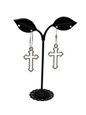 Silver Cross Earrings