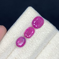 No Heat 3.15 Ct Ruby from Afghanistan 7.3x6.1mm to 6.1x5mm