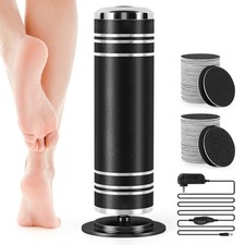 Electric Foot File Callus Remover: Adjustable 1 Count Pack of 1 , Black