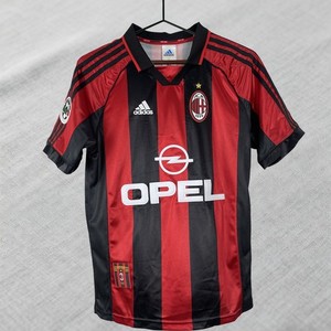 Maillot AC Milan 1998-1999 OPEL - Taille XL, Joueur Ronaldinho - Occasion, Produit Officiel Adidas