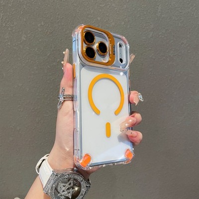 Camera Stand Mag Safe Case Cover For iPhone 17 Pro Max 16 15 14 13 12 11 Air
