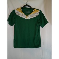 Score Youth Soccer Jersey Green White Gold Athletic Shirt