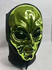 Alien Green Face Plastic Halloween Mask