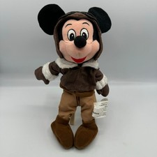 Vintage The Walt Disney Company Pilot Mickey Bean Bag Beanie Plush Animal Toy