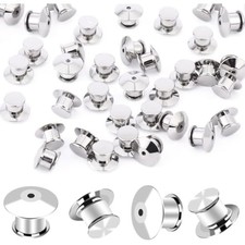 100pcs metal locking pin backs, pin keepers clasp pin backs locking bu