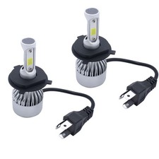 2 Pack H4 HB2 Headlight Bulbs Kit 6000K silver