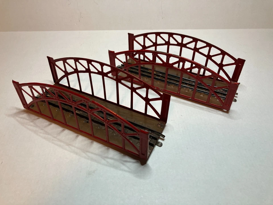 Marklin Märklin 467 Ponte rosso ad arco (2 pezzi) - Immagine 3 di 4