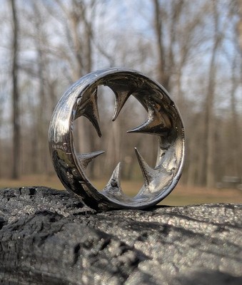 Ring with Thorns Divorce Ring Solid Cast Bronze Handmade