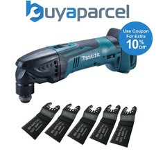 Makita DTM50Z 18v LXT Li-Ion Cordless Multi Tool Bare Unit + 5 BIM Plunge Blades