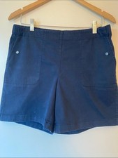 J. Jill Navy Blue Casual Shorts medium petite.