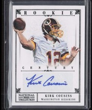 2012 Panini National Treasures #257 Kirk Cousins Black Signature #/25