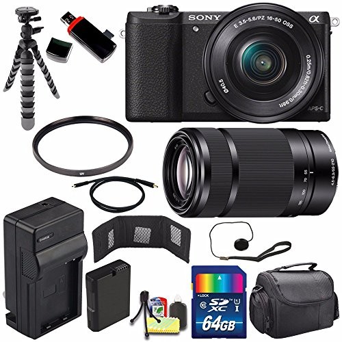 Sony Alpha a5000 Mirrorless Digital Camera with 16-50mm Lens